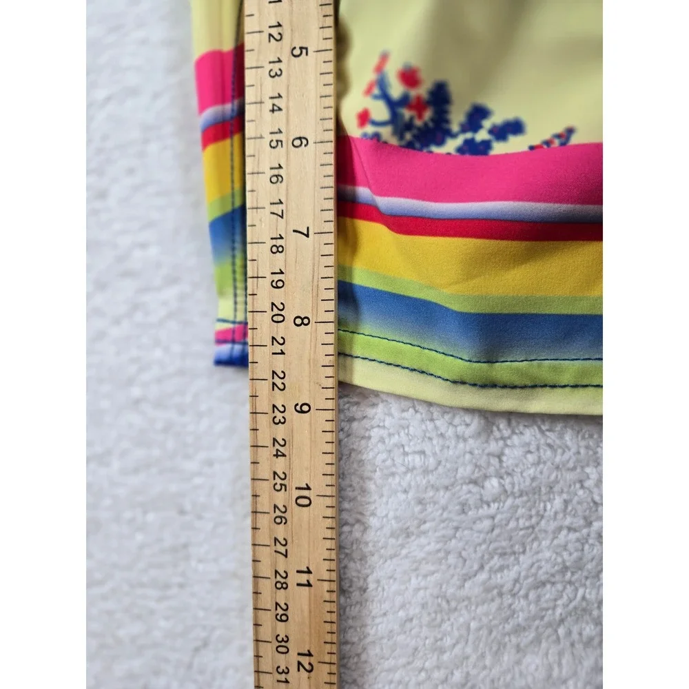 Toes on the Nose Mens XL Board Shorts Striped Floral Southwestern Swim Trunks